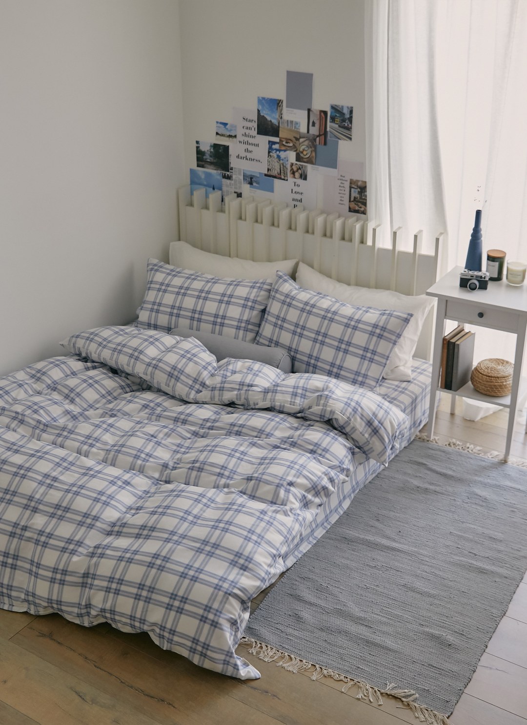 藍莓格格 - 二重紗 / 雙層紗四件組 ( 床包 + 被套 + 枕套 )