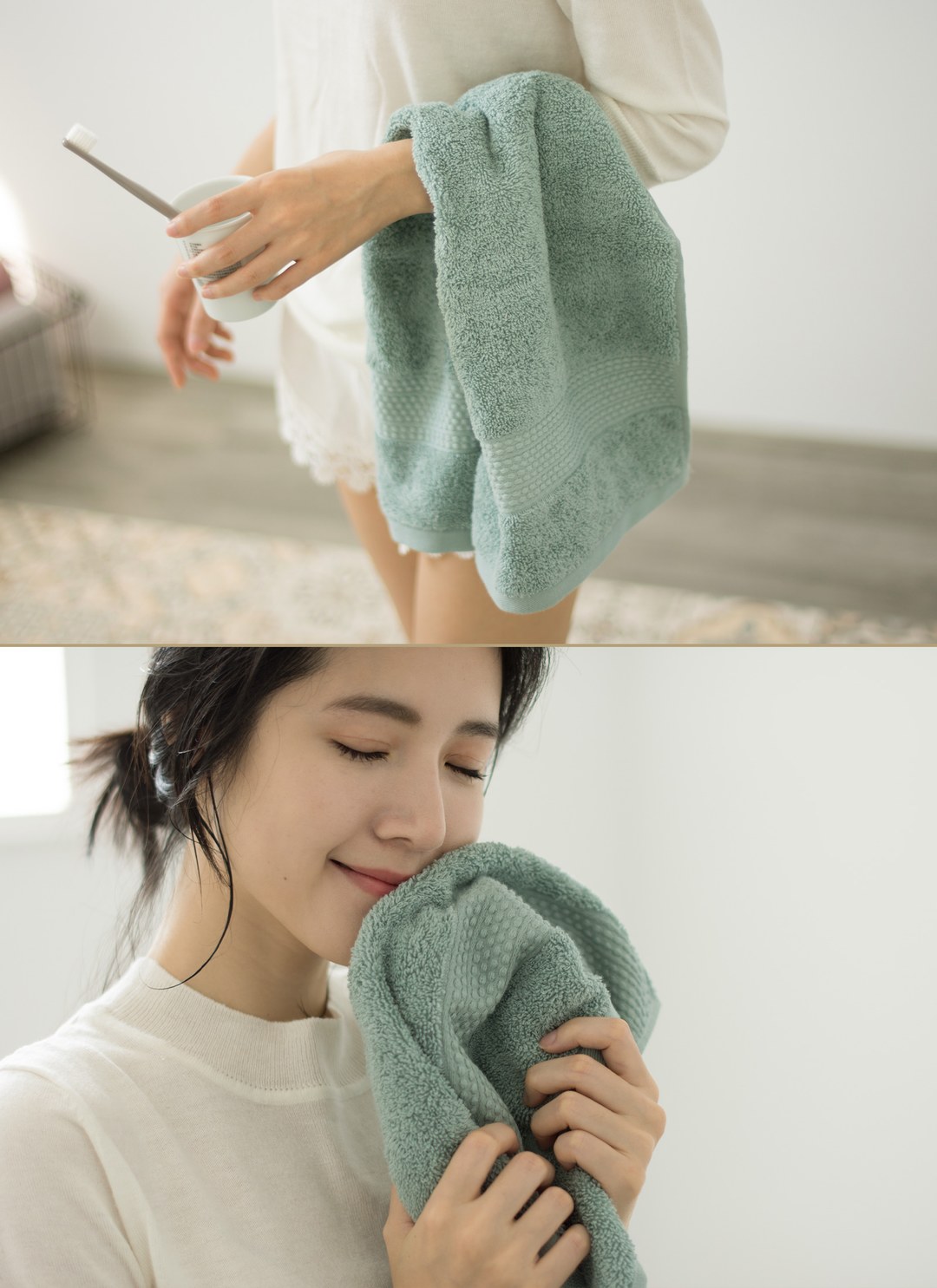 蓬鬆精紡紗 - 毛巾 / 浴巾