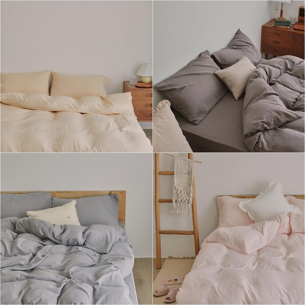 純色系列雙層紗床包